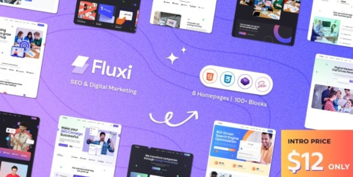 Fluxi – SEO & Digital Marketing Agency WordPress Theme