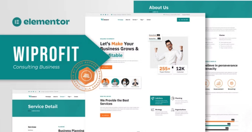 Wiprofit – Consulting Business Elementor Template