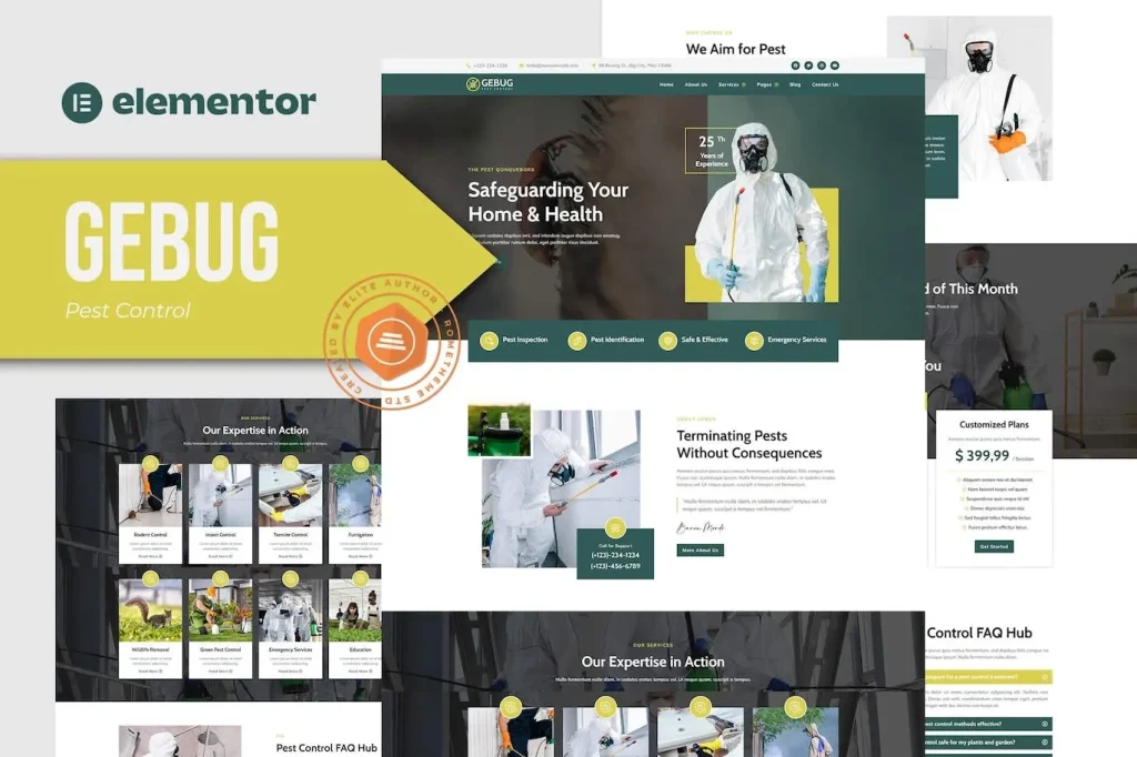 Gebug – Pest Control Service Elementor Template