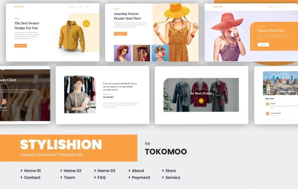 Stylishion | Fashion Store Elementor Template