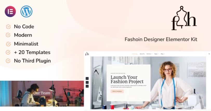 Feyshana – Fashion Designer Elementor Template