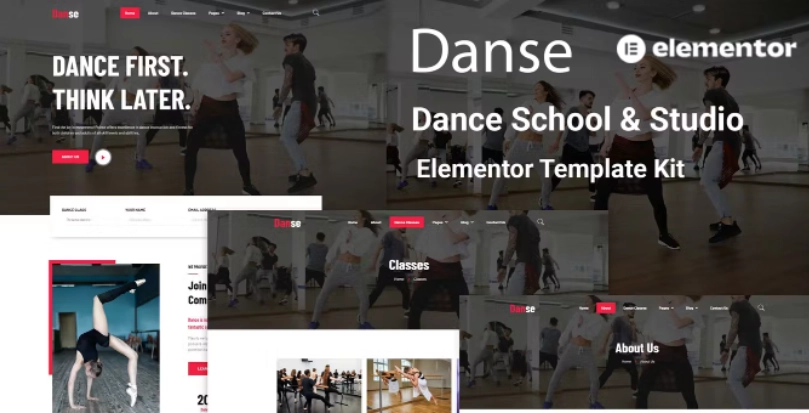 Danse – Dance School and Studio Elementor Template