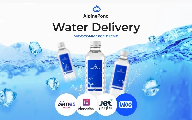 AlpinePond – WordPress Bottled Water Website Template WordPress Theme