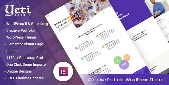 Yeti – Portfolio Responsive WordPress Theme