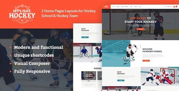 Lets Play – Hockey School & Sport WordPress Theme   1.1.3