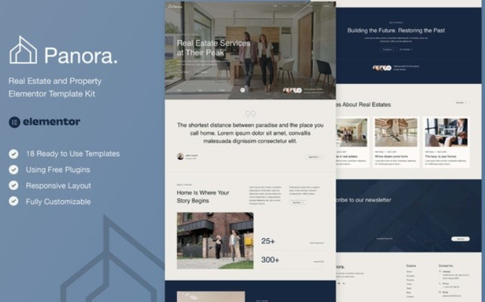 Panora – Real Estate & Property Elementor Template