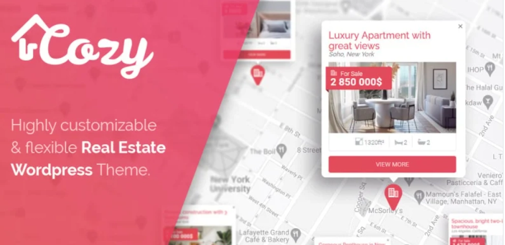 Cozy – Real Estate WordPress Theme