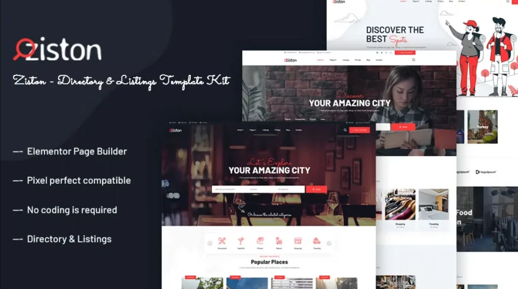 Ziston – Directory & Listings Elementor Template