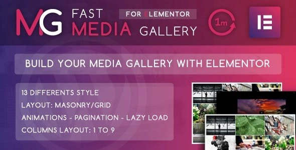 Fast Media Gallery for Elementor