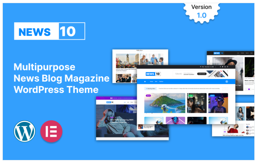 NEWS10-News, Blog & Magazine WordPress Theme