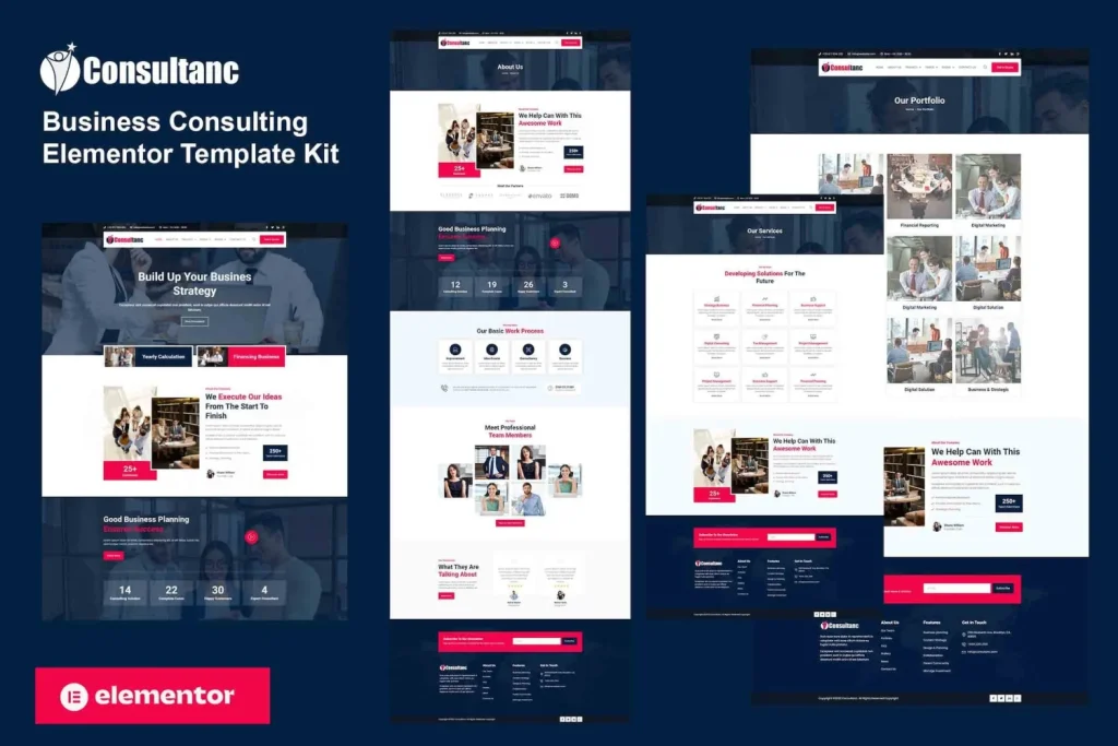 Consultanc – Business Consulting Elementor Template