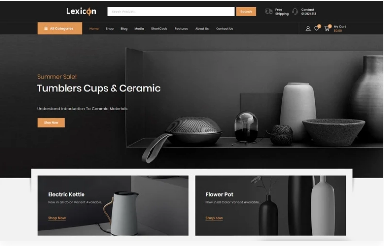 Lexicon – Art and Gallery Shop WooCommerce Theme