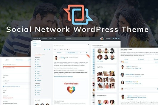 Matebook – Social Network WordPress Theme