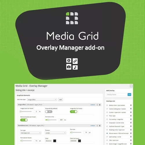 Media Grid – Overlay Manager add-on