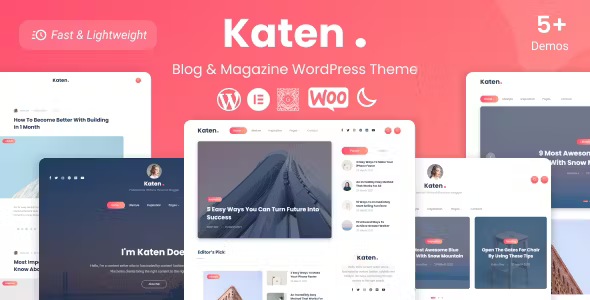 Katen Blog and Magazine WordPress Theme