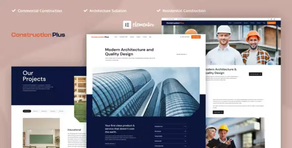 Construction Plus Elementor Template Kit