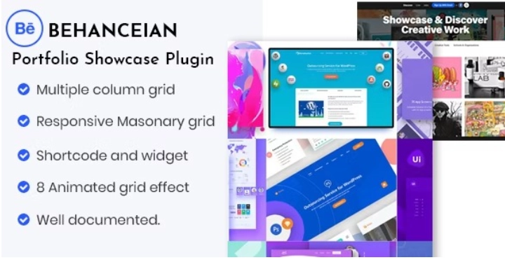 Behanceian – Behance Portfolio Showcase Plugin