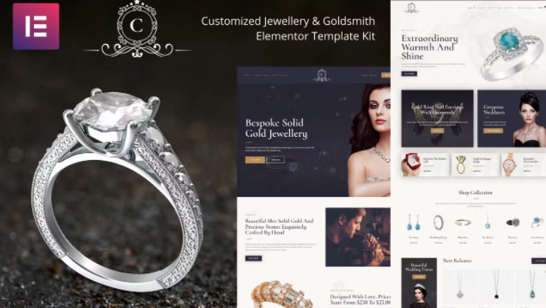 CustomMade – Customized Jewellery & Goldsmith Elementor Template