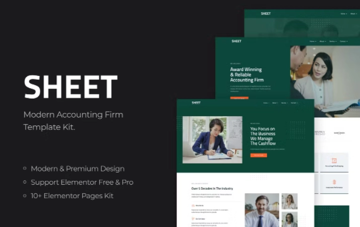 Sheet – Modern Accounting Firm Template