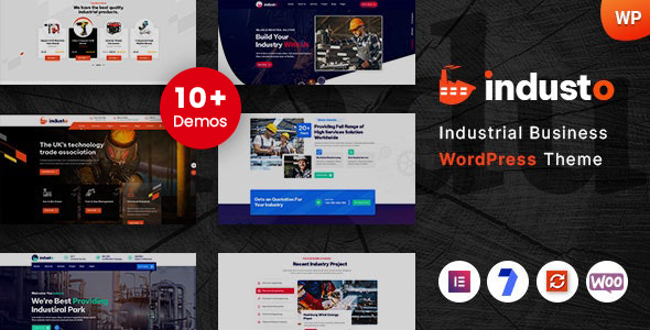 Industo – Industrial Industry & Factory WordPress