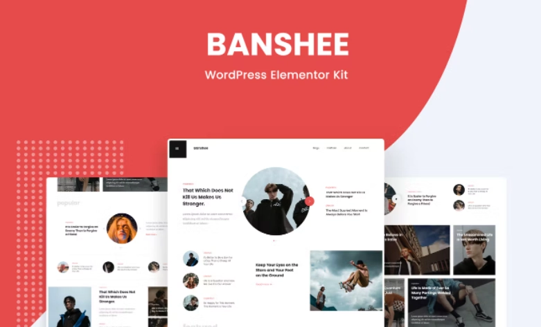 Banshee – News & Magazine WordPress Elementor Template