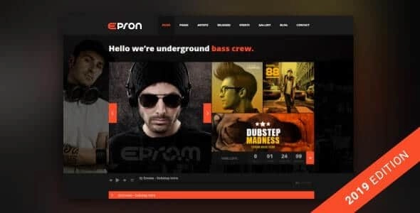 Epron – Responsive Music & Events WordPress Theme