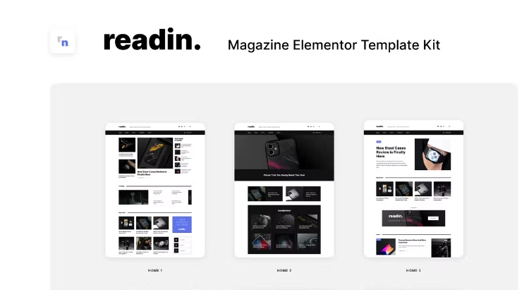 Readin – Blog & Magazine Elementor Template