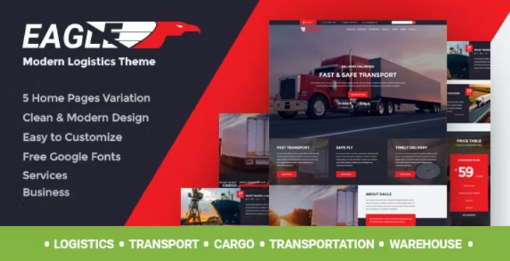 Eagle – Logistics & Transportation WordPress Theme