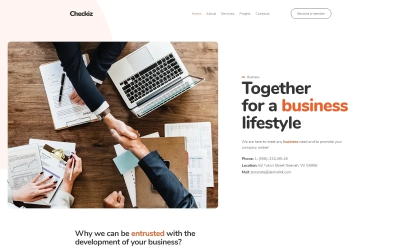 Checkiz – Business Marketing WordPress Elementor Theme WordPress Theme