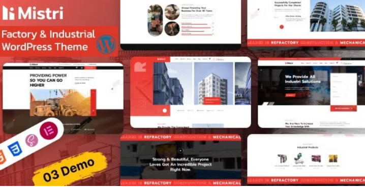 Mistri – Factory & Industrial WordPress Theme