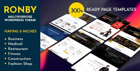 Ronby | Niche Business Multi-Purpose WordPress Theme