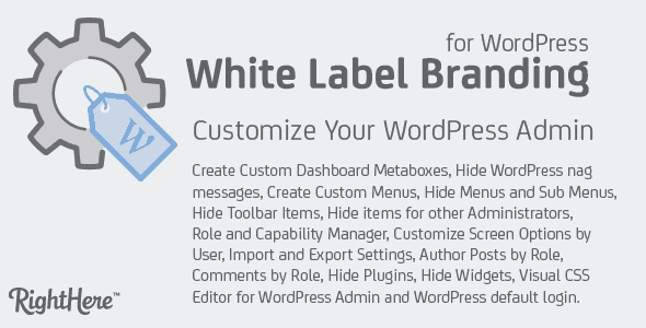 White Label Branding for WordPress