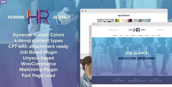 HR Human Consult – Searching & Recruiting WordPress Theme