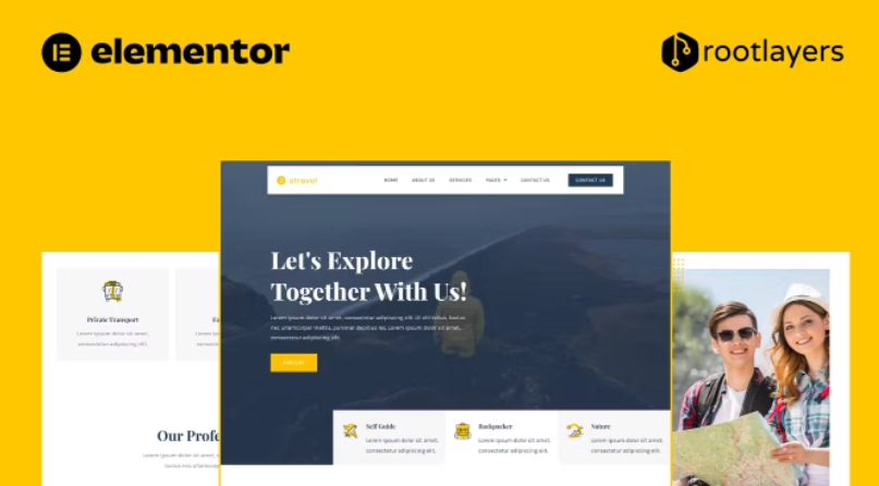 Atravel – Travel Agency Elementor Pro Full Site Template
