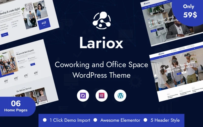 Lariox – Corporate and Business WordPress Theme