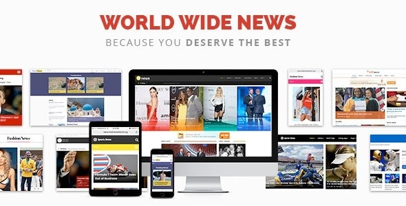 World Wide News – Magazine Responsive WordPress Theme
