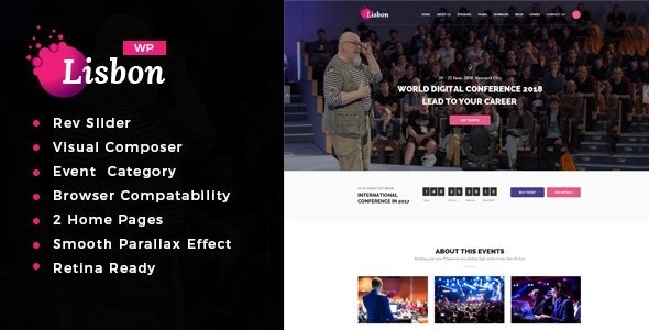lisbon – Event WordPress Theme