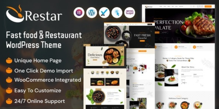 Restar – Fast Food & Restaurant WordPress Theme