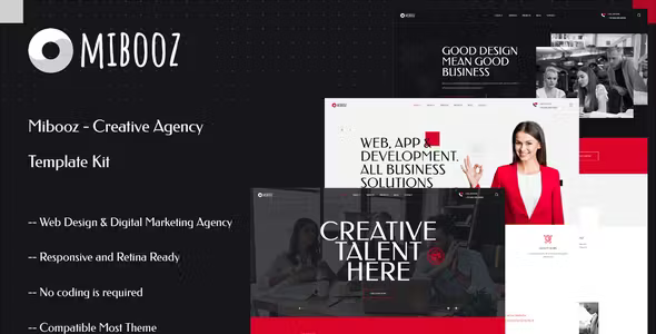 Mibooz Agency Elementor Template Kit