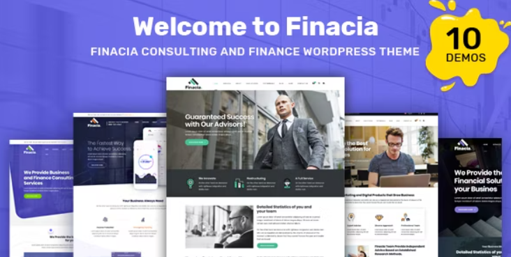 Finacia  – Finance & Business WordPress Theme Nulled