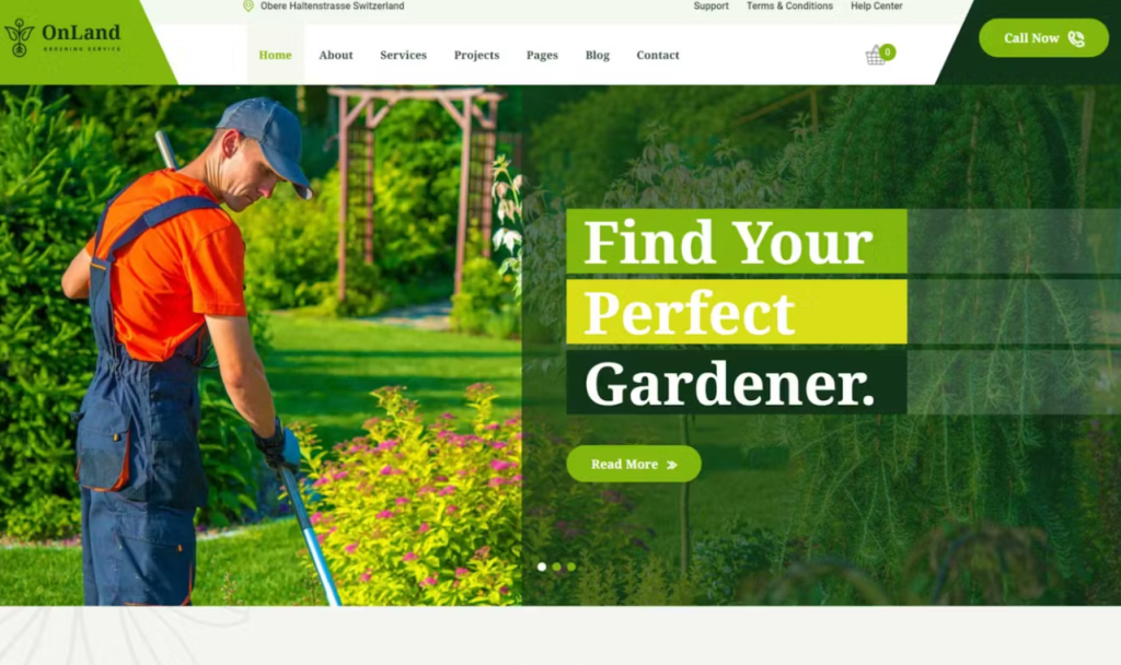 OnLand – Gardening WordPress Theme