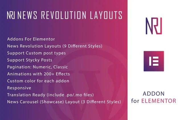 News Revolution Leyout For Elementor