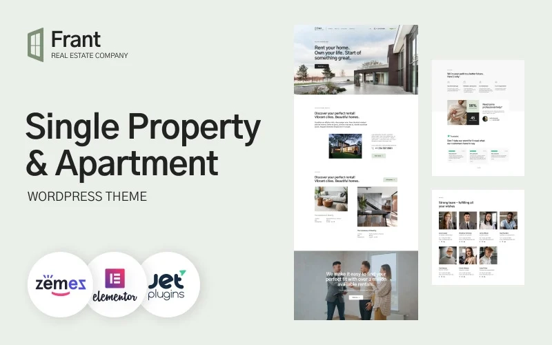 Frant – Single Property & Apartment WordPress Theme buildwall