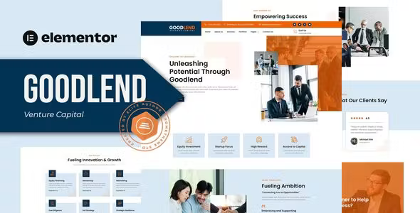 Goodlend Investment Elementor Template Kit