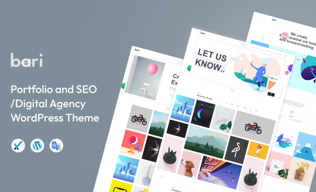 Bari – Portfolio & Digital Agency WordPress Theme