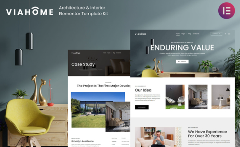 Viahome – Architecture & Interior Elementor Template