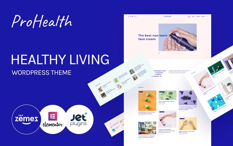 ProHealth – Neat And Tender Healthy Living WordPress Theme