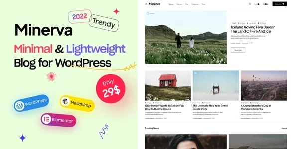 Minerva – Modern Blog WordPress Theme