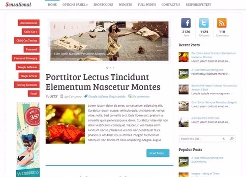 Sensational – WordPress Theme
