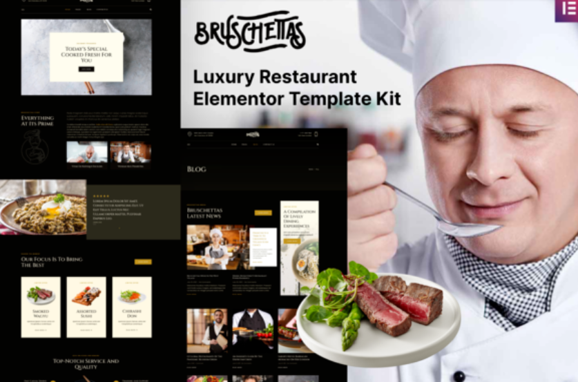 Bruschettas – Luxury Restaurant Elementor Template